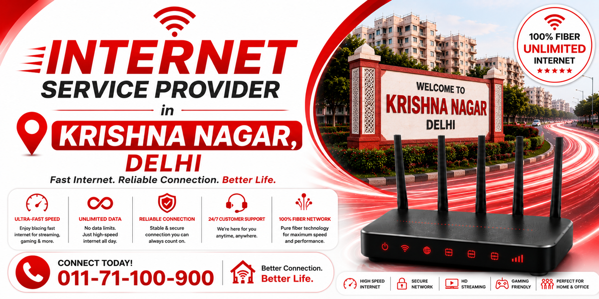 Internet service provider in Krishna Nagar