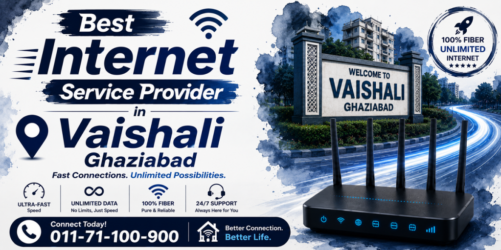 Best Internet Service Provider in Vaishali Ghaziabad